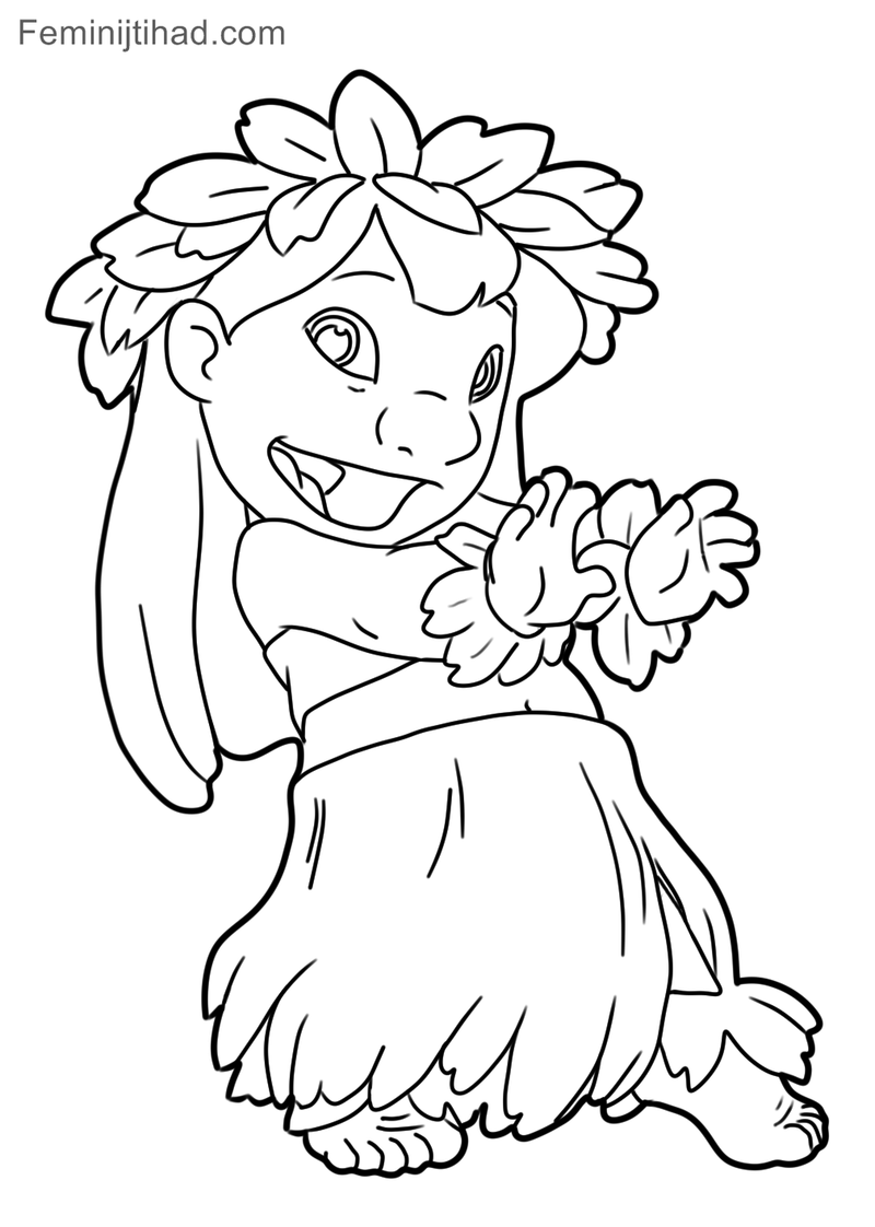 disney lilo and stitch coloring pages