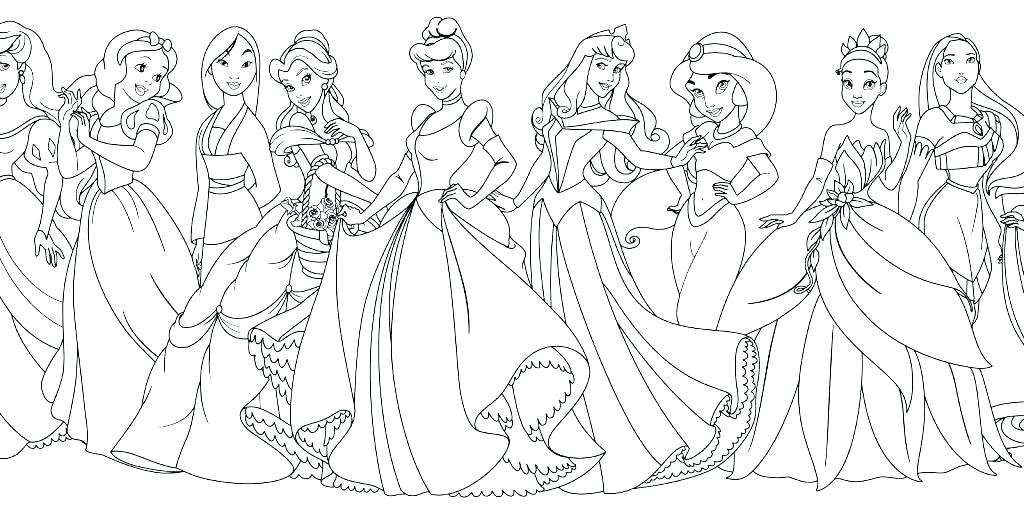 disney princess coloring pages free to print