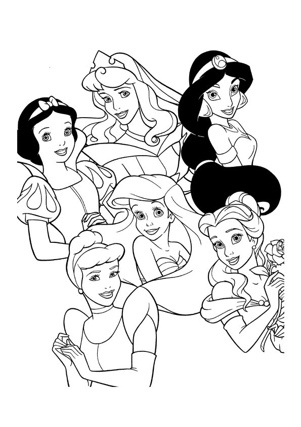 disney princess coloring pages online