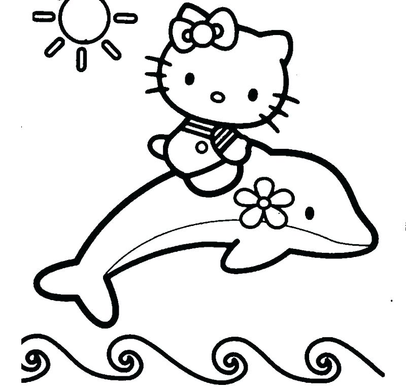 dolphin coloring pages for kids