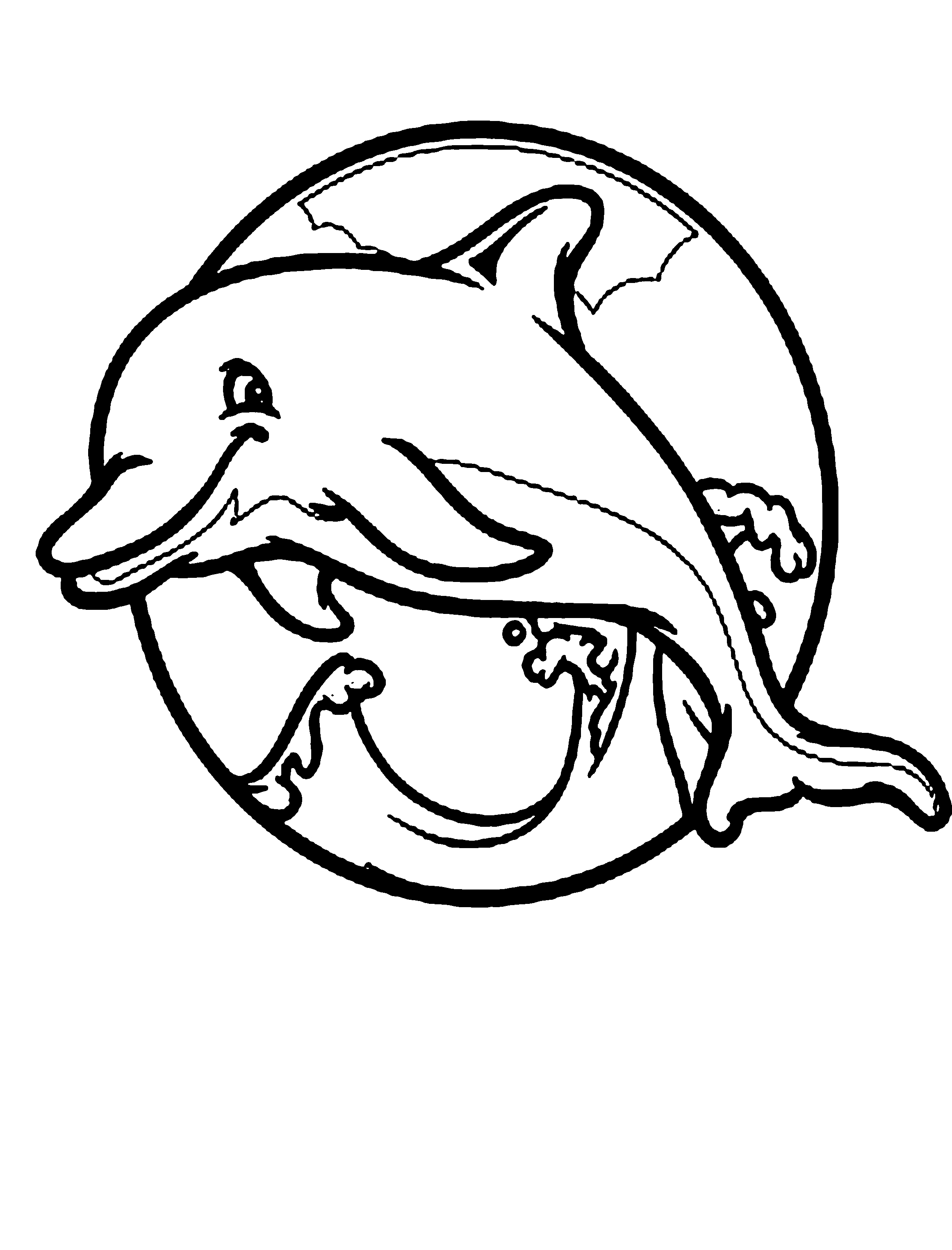 dolphin coloring pages to print