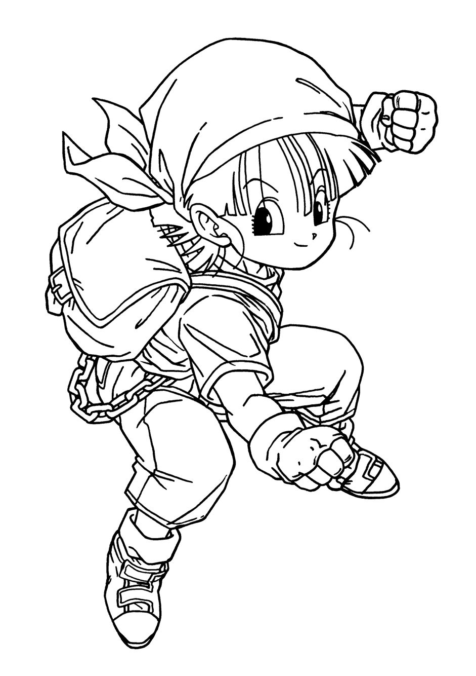 dragon ball z baby coloring pages