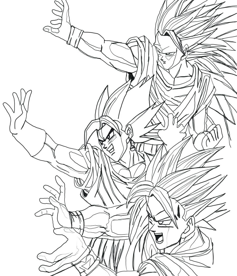 dragon ball z coloring pages games