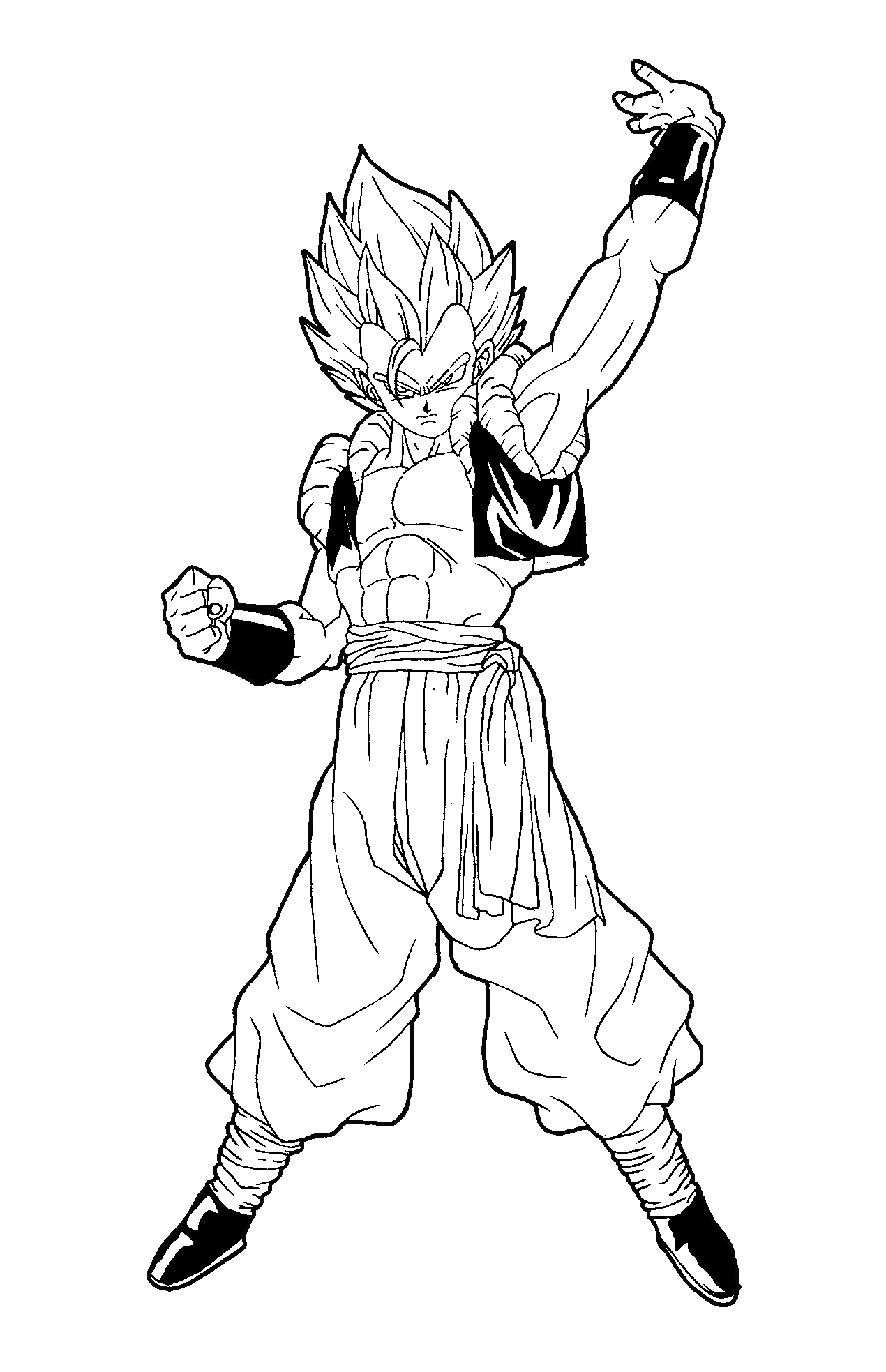 dragon ball z coloring pages gogeta