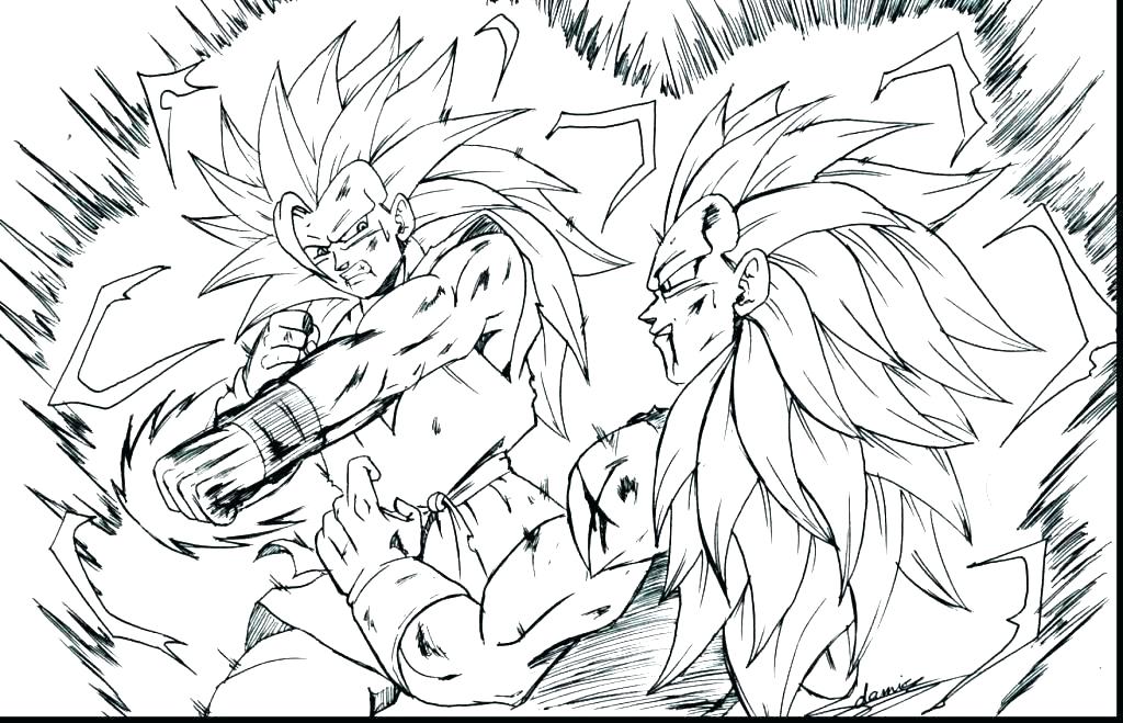 dragon ball z goku coloring pages