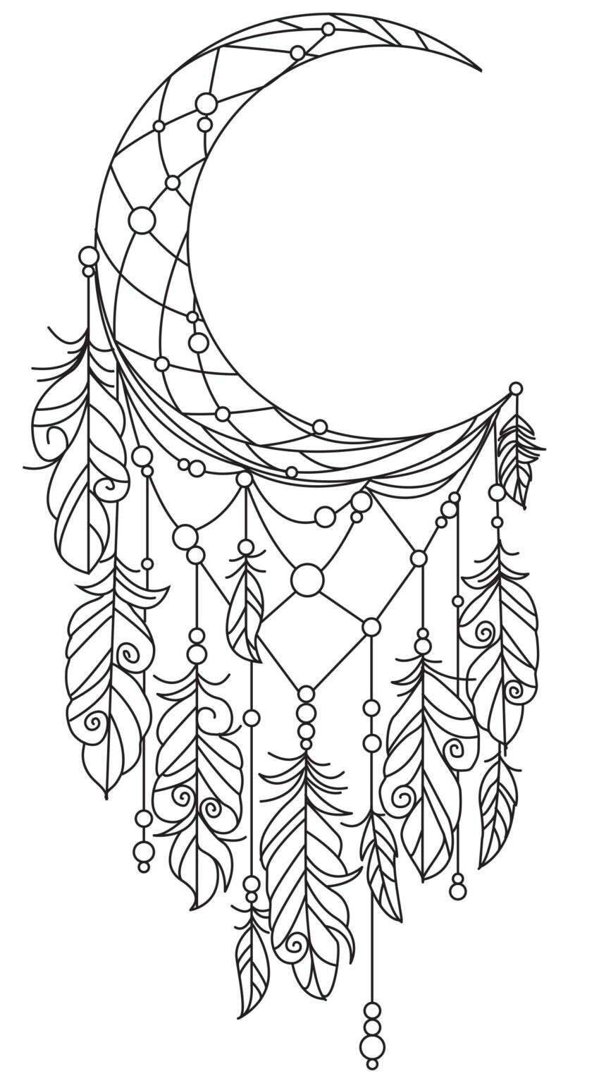 Dream Catcher Coloring Pages Pdf - Coloringfolder.com