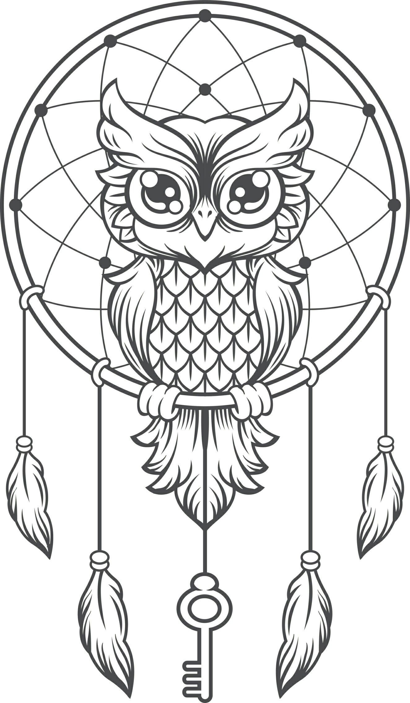 dream catcher coloring pages printable