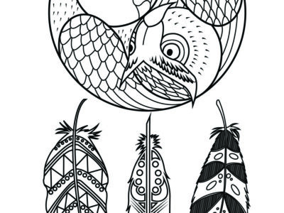 free printable dream catcher coloring pages