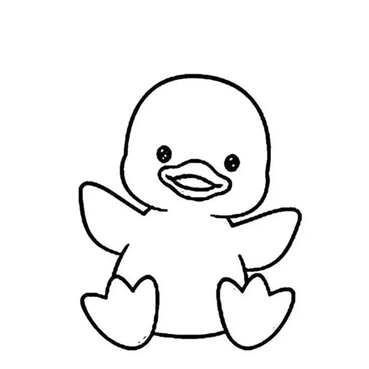 baby duck coloring pages