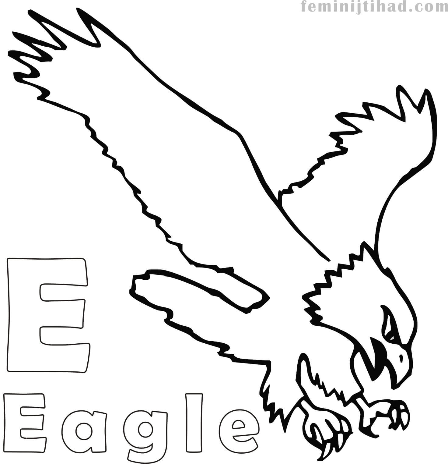 eagle coloring pages preschool