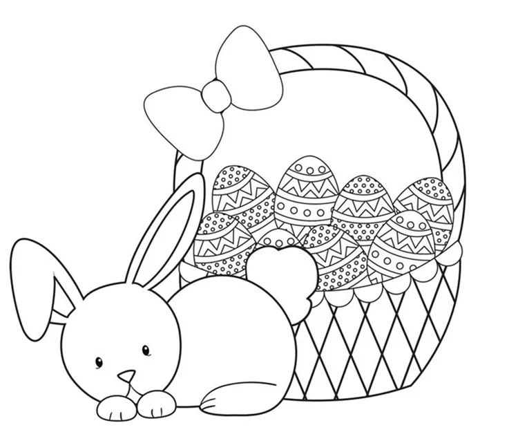 baby easter bunny coloring pages