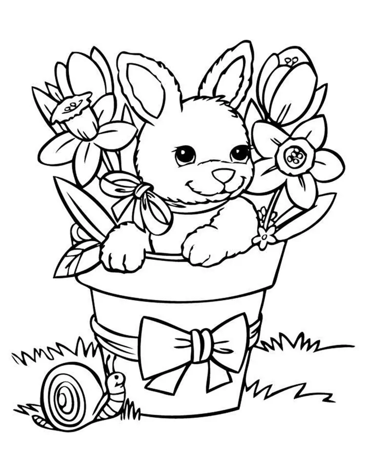 easter bunny coloring pages that you can print