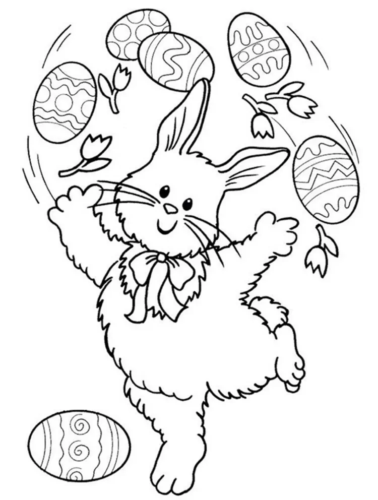 free printable easter bunny coloring pages