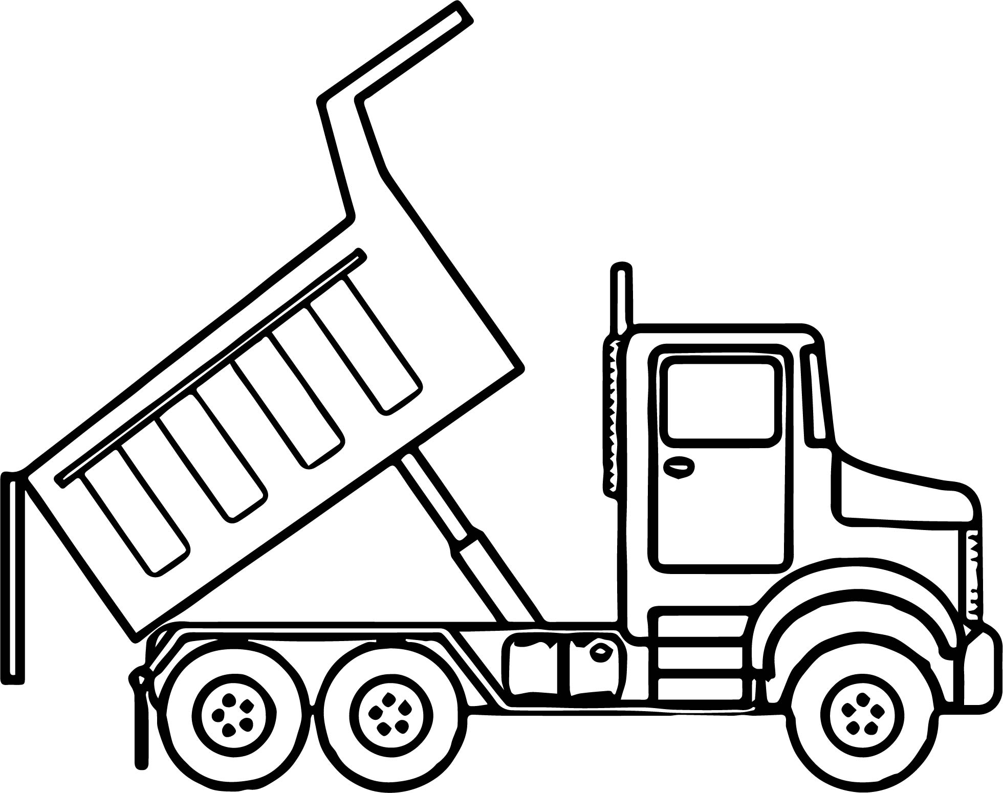 dump truck coloring pages print