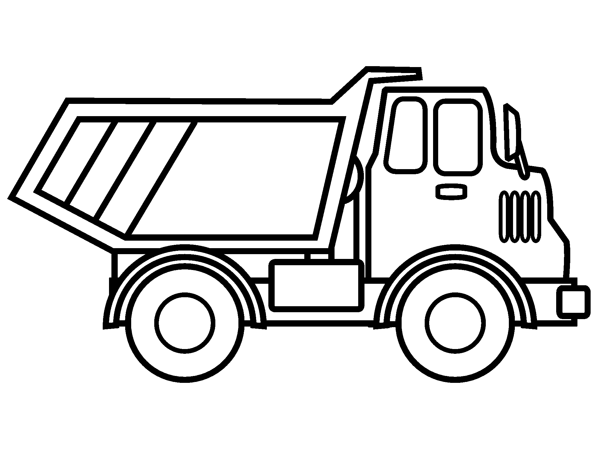 dump truck coloring pages