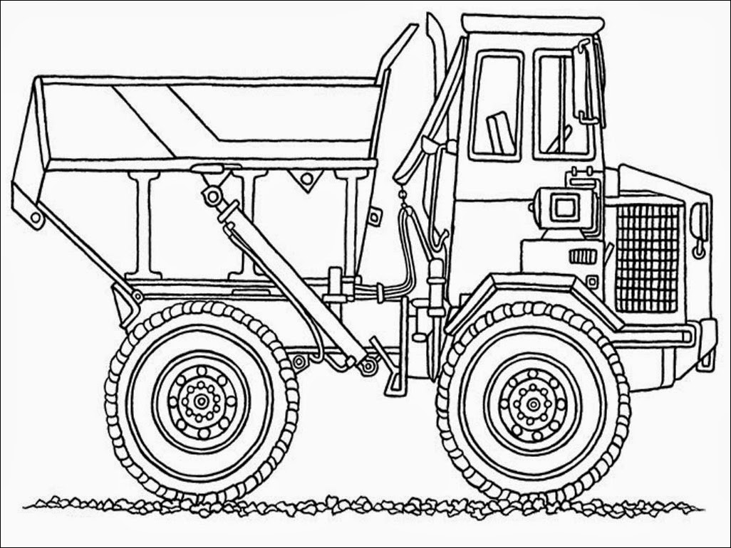 free download dump truck printables coloring pages