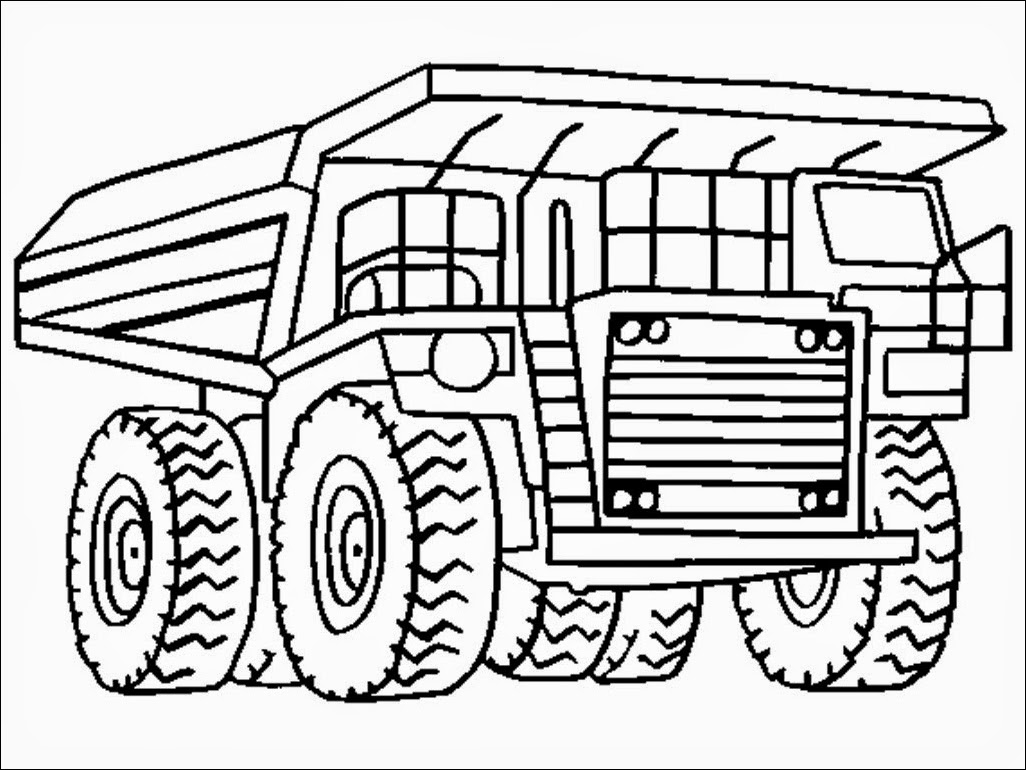 free dump truck printables coloring pages