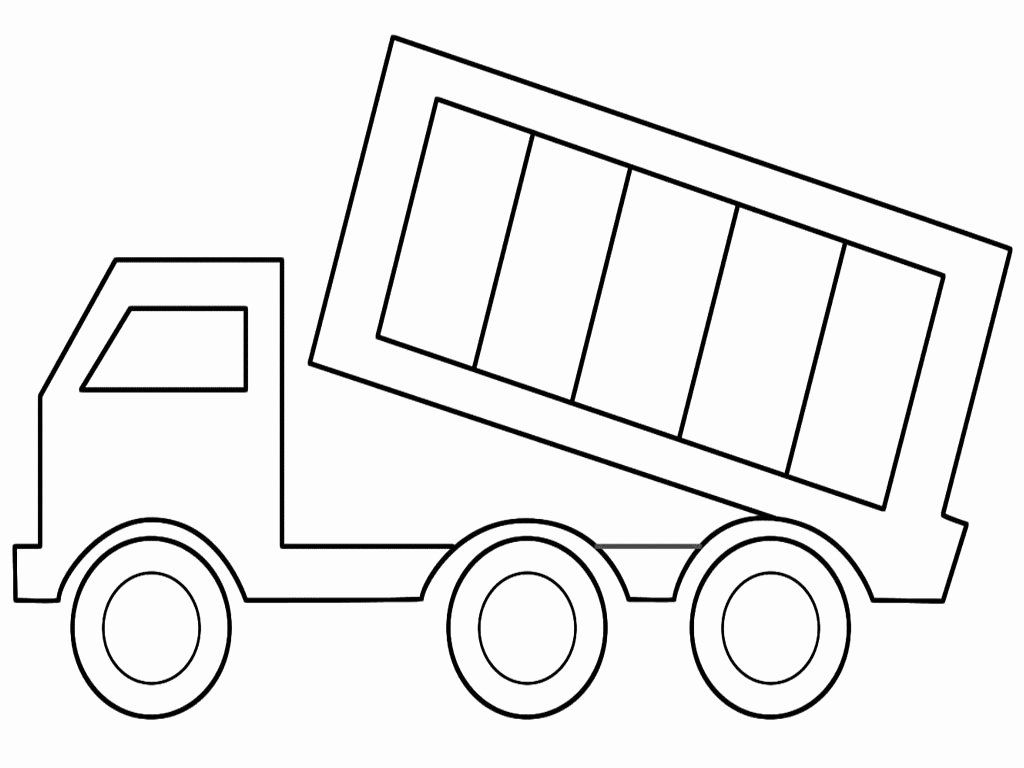 just dump truck coloring pages