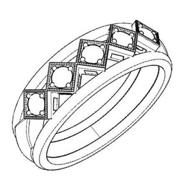 elegant wedding ring coloring and sketch drawing page