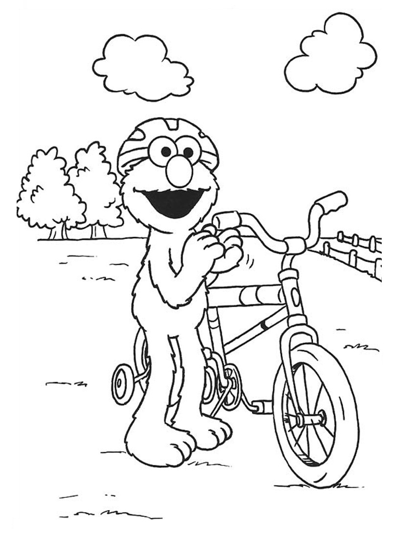 elmo coloring pages online