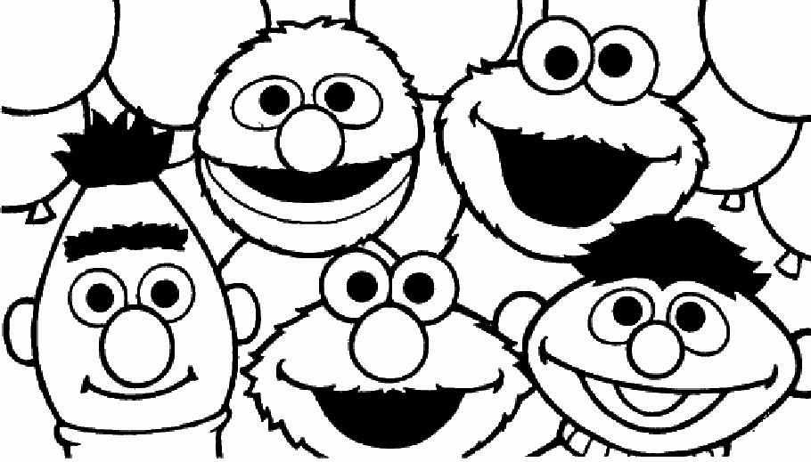 elmo face coloring pages free