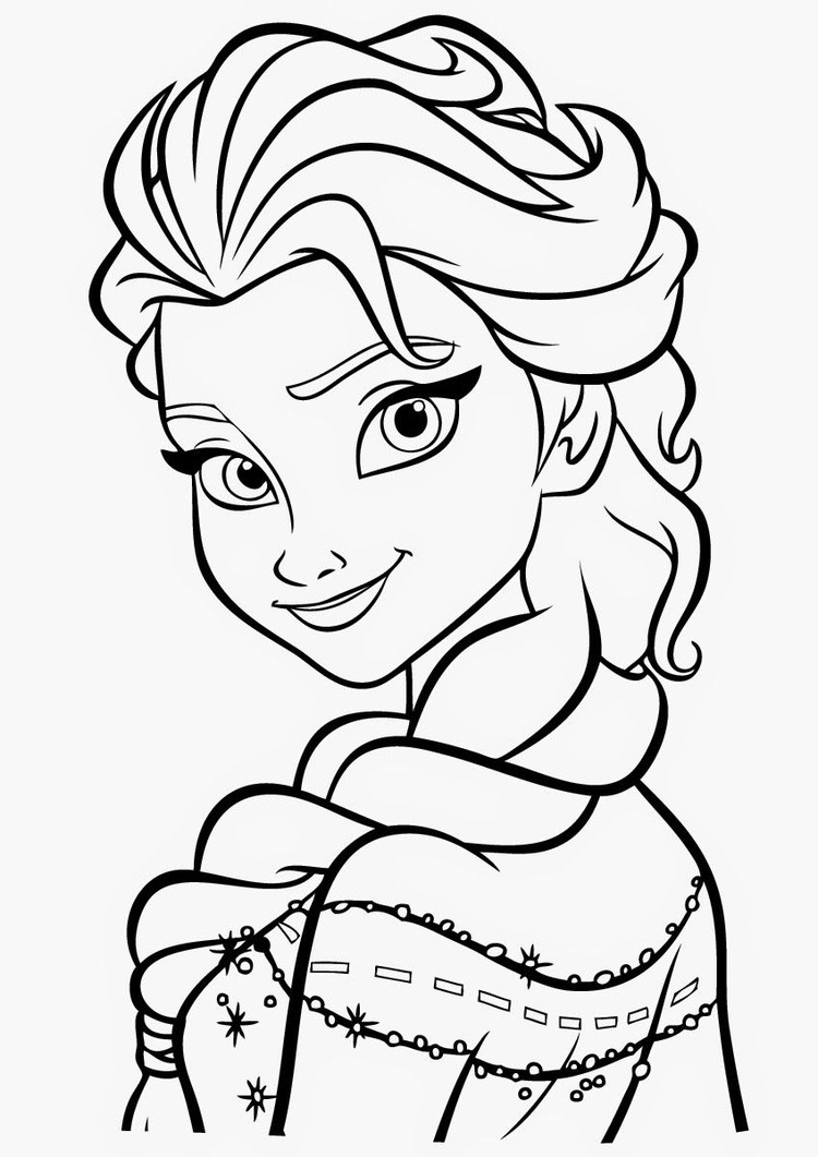elsa coloring pages free