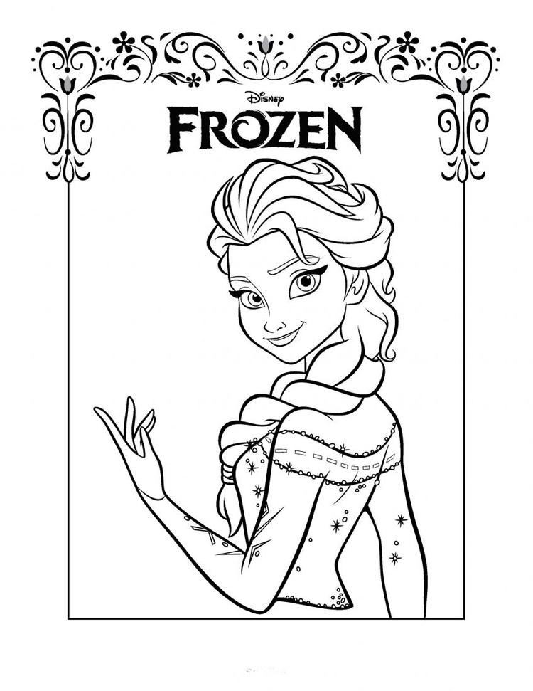 elsa coloring pages printable