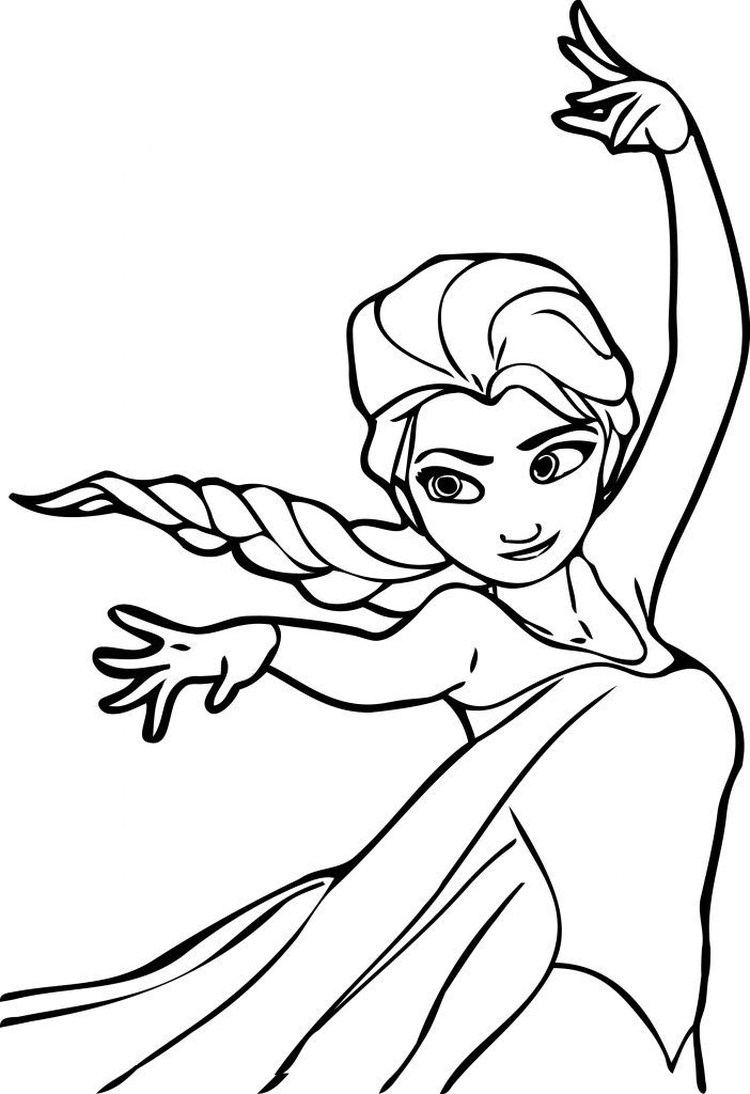 elsa frozen coloring pages