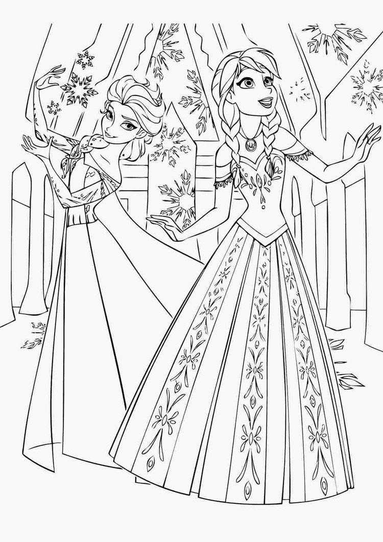 elsa princess coloring pages