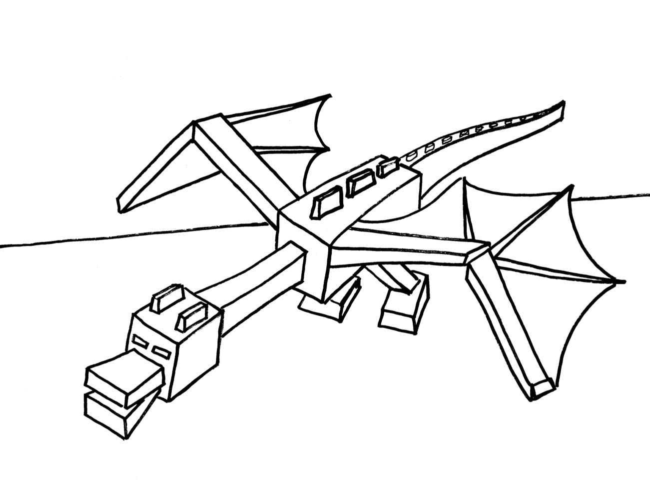 ender dragon coloring pages