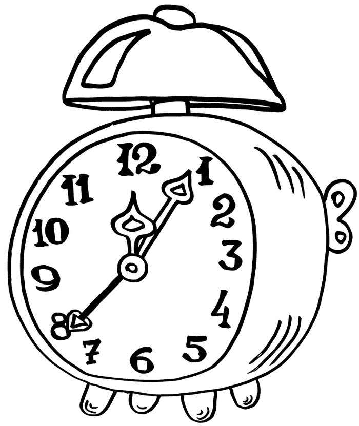 epic alarm clock coloring page