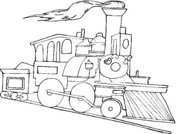 epic steam train coloring picture printable