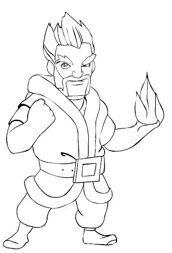 clash of royale coloring pages ice wiserd