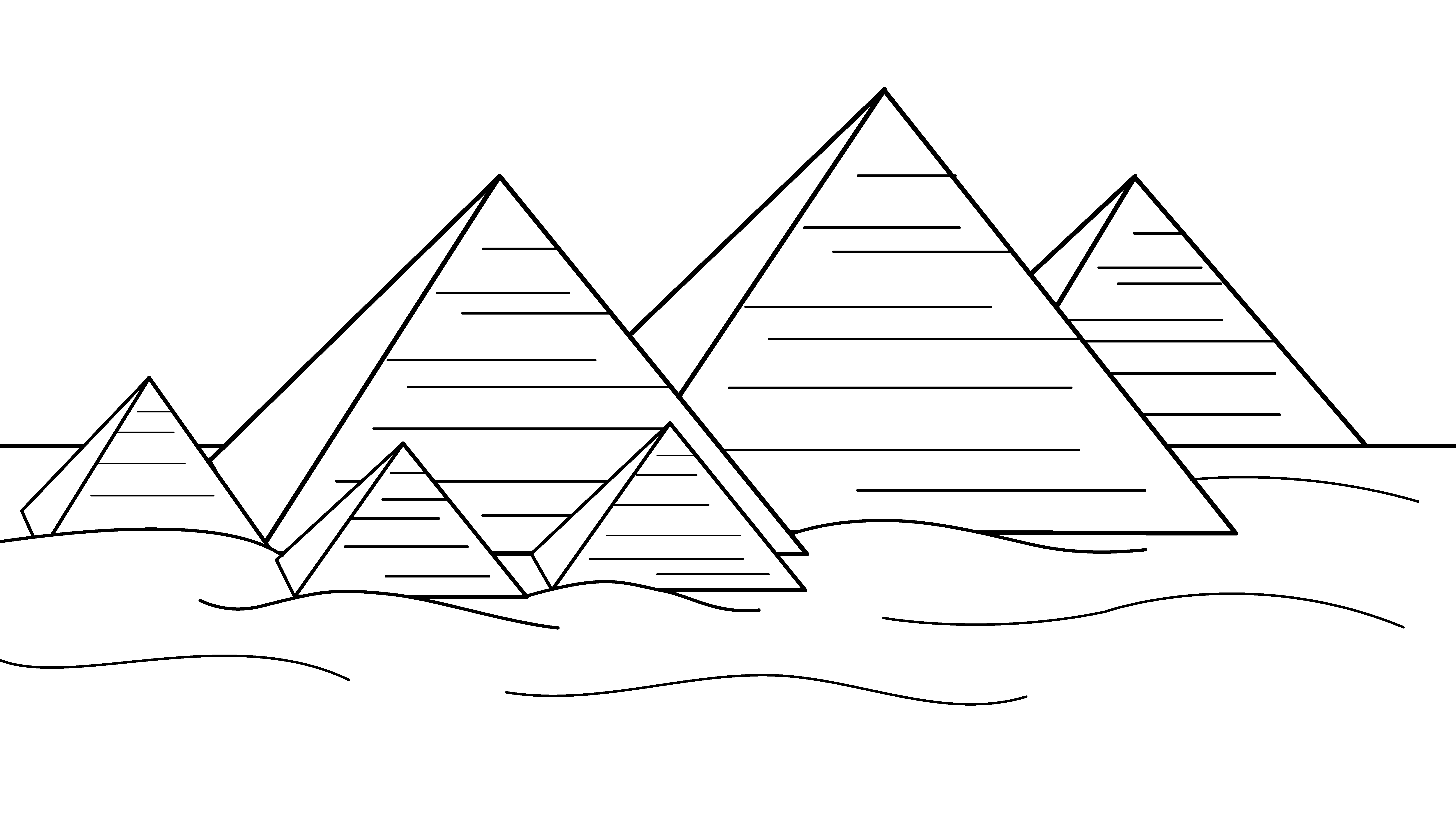 egyptian pyramid coloring pages