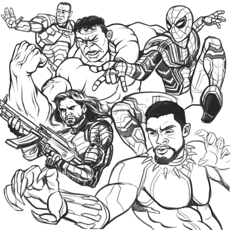 Excellent Infinity War Coloring Pages Pdf - Coloringfolder.com