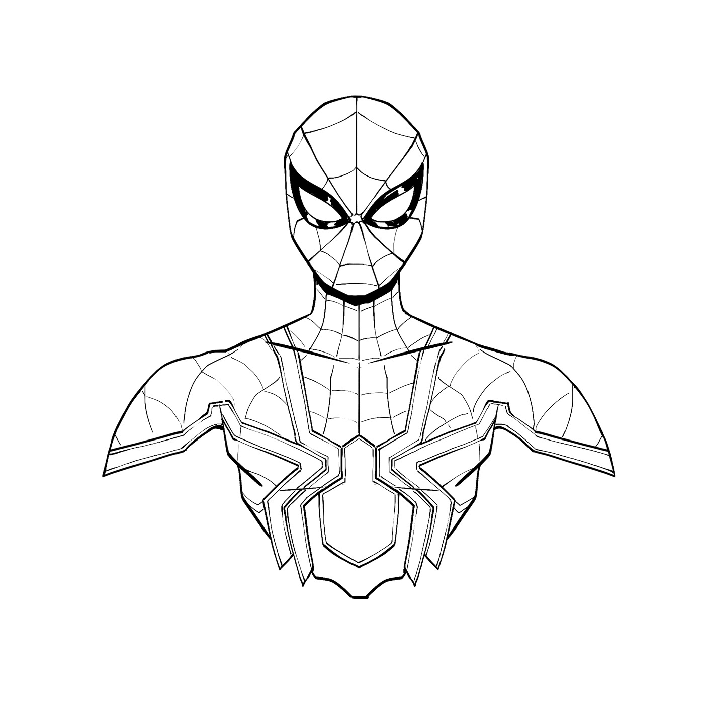 spiderman infinity war coloring pages