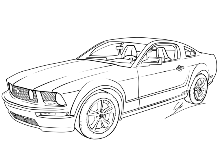 Excellent Mustang Coloring Pages Pdf To Print - Coloringfolder.com