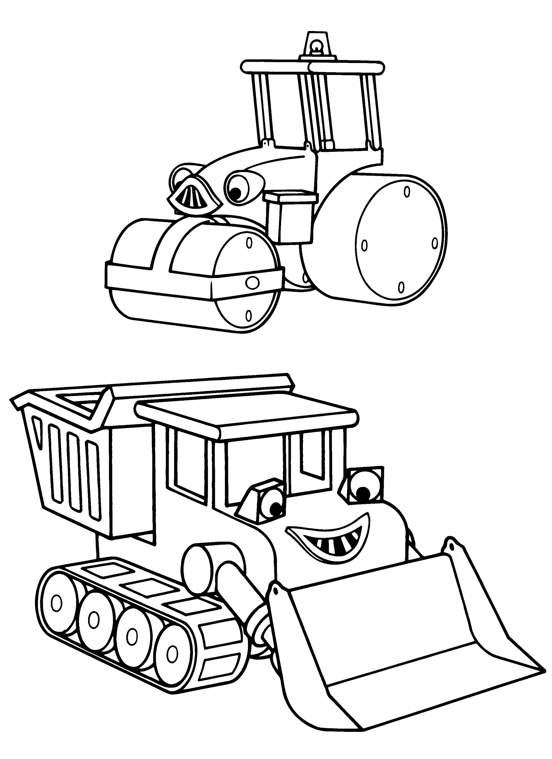 bob the builder coloring pages lofty and roley