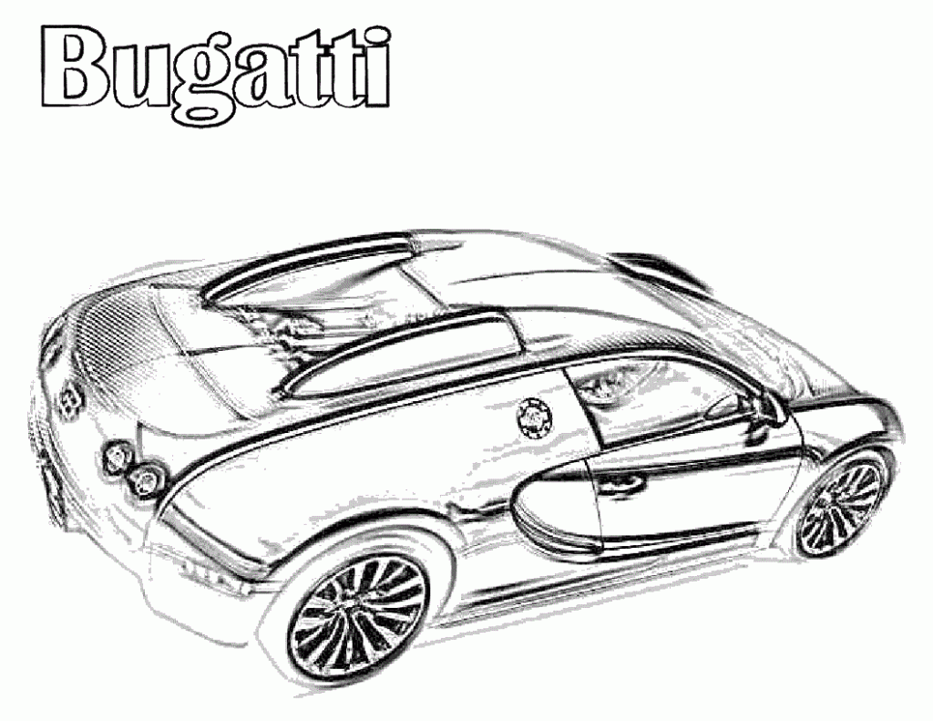 bugatti chiron coloring pages