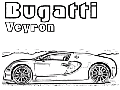 bugatti veyron 2016 car coloring pages