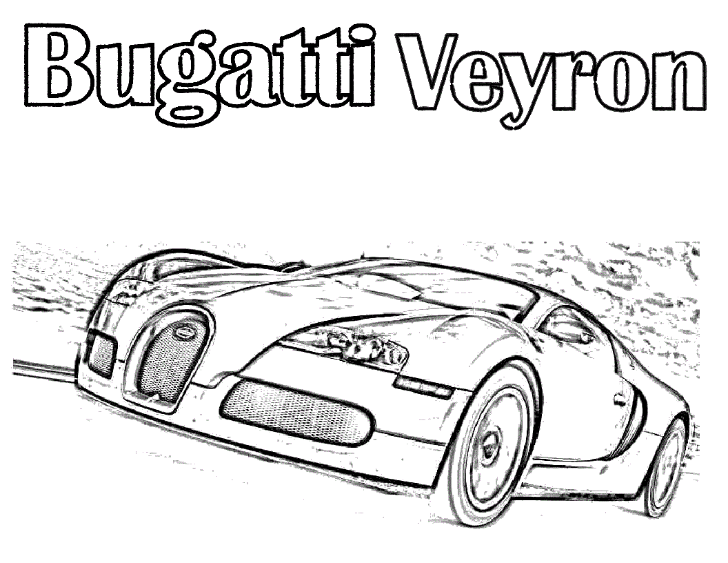 bugatti veyron coloring pages
