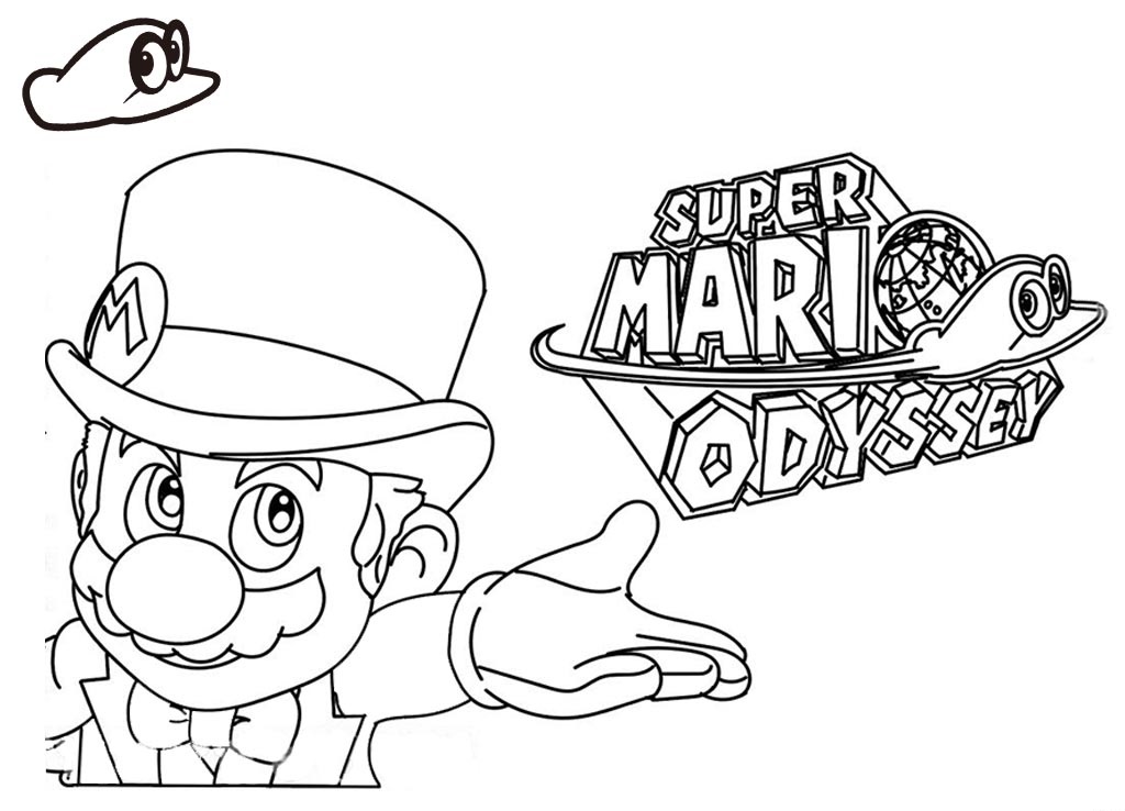 super mario odyssey coloring pages to print