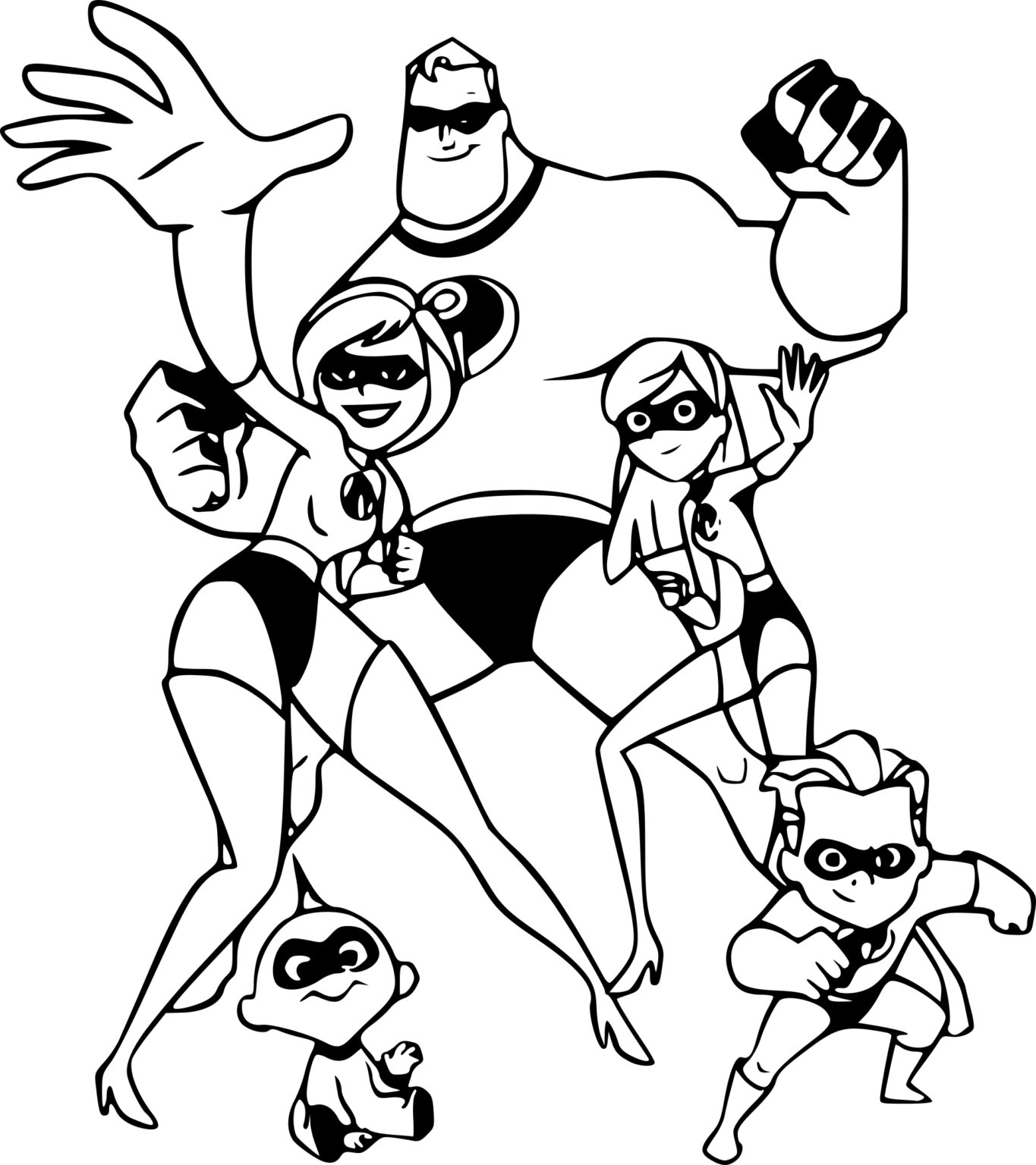 Fabulous The Incredibles Coloring Pages Pdf To Print