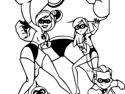 coloring pages of the incredibles