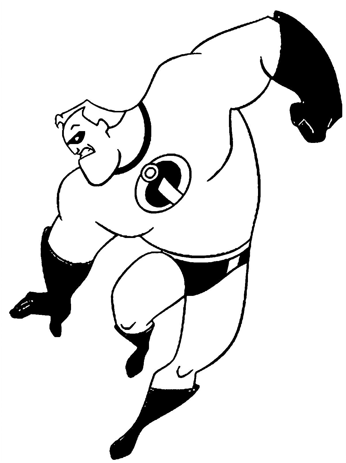 free printable coloring pages the incredibles