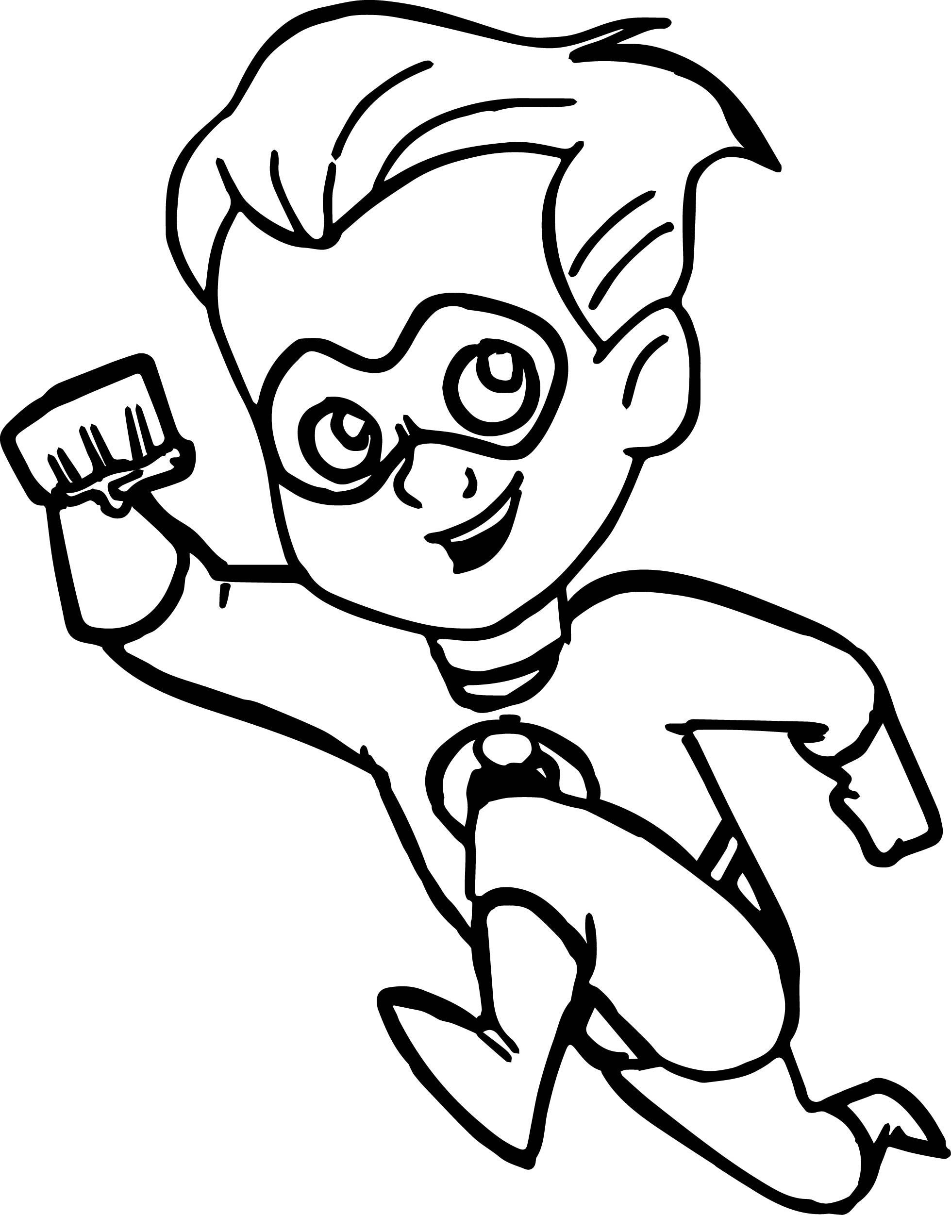 the incredibles dash coloring pages