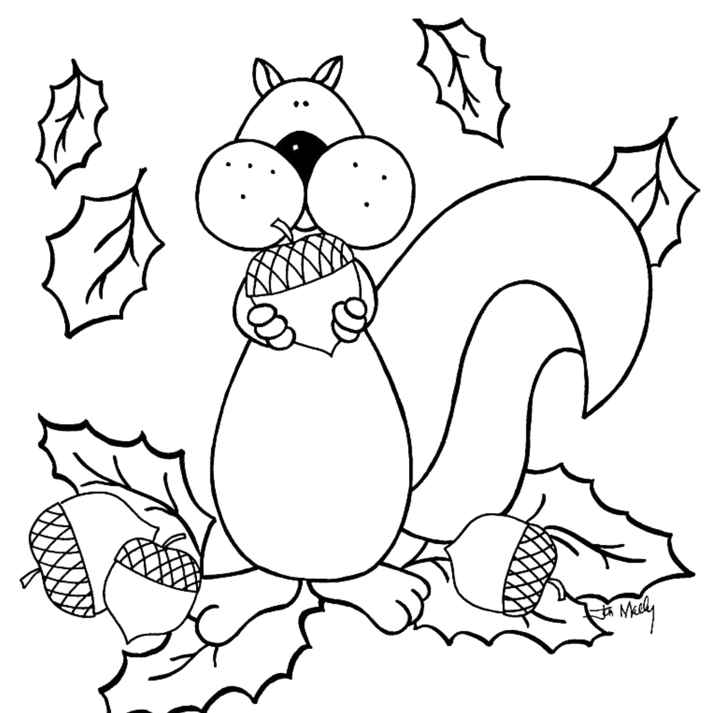 fall coloring pages printable free