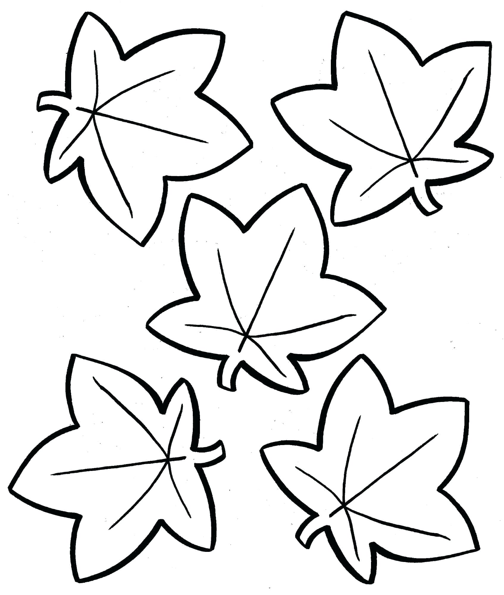 fall leaf coloring pages