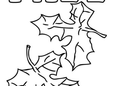 fall leaves coloring pages for kindergarten