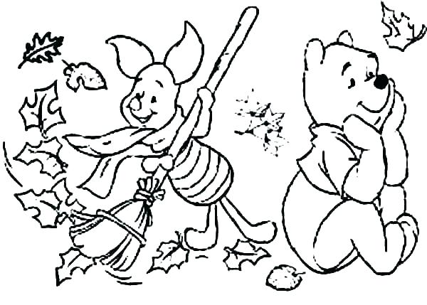 fall scenes coloring pages